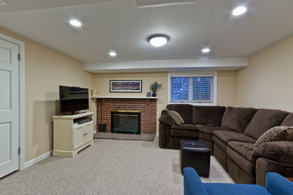 Basement - transitional basement idea