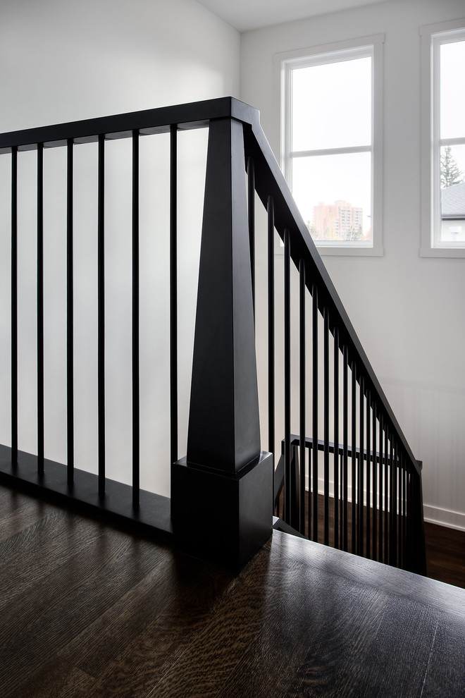 Inspiration for a transitional home design remodel in Calgary