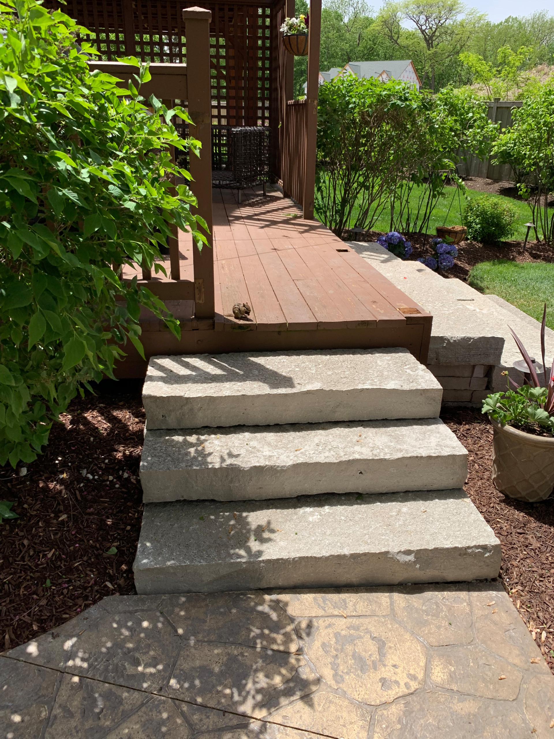 Natural Deck Stairs