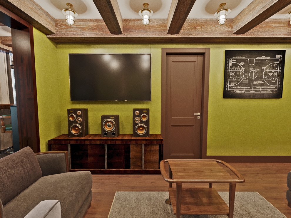 Квартира на Пулковском шоссе в стиле ирландского паба. 40 кв.м. Вариант 1.