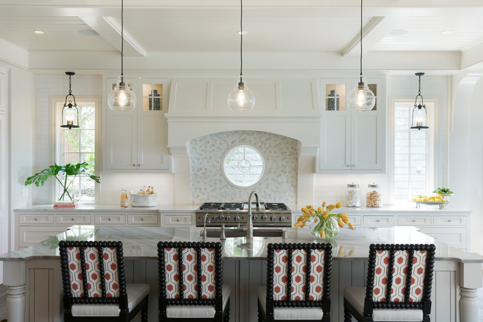 This is an example of a beach style kitchen in Minneapolis.