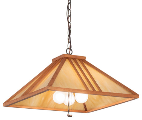 18 Square Forestwood Pendant