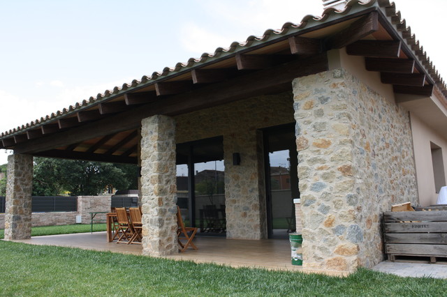 Viga hormigón imitación madera - Rústico - Porche - Otras zonas - de