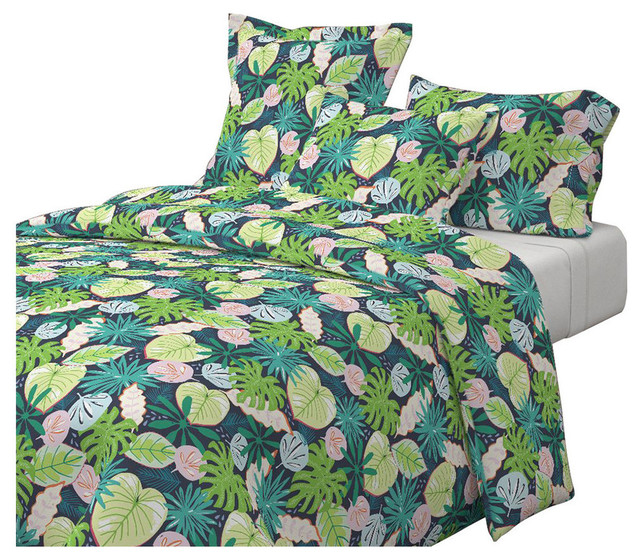 Large Tropical Tropical Cotton Duvet Cover Tropical Duvet