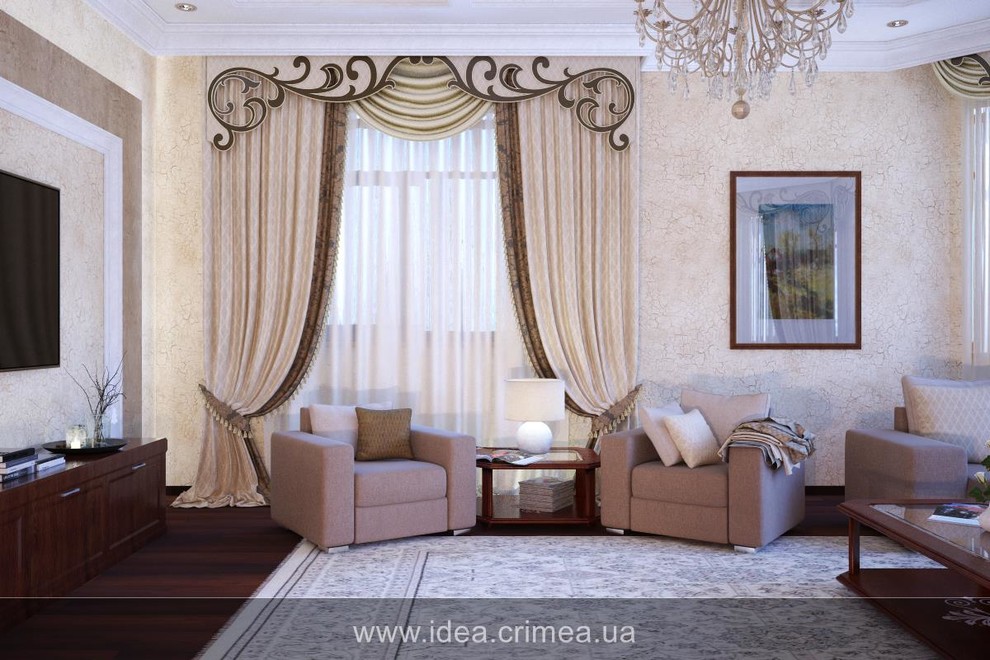 Living room in traditional style