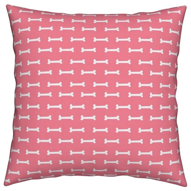 Dog Dog Bones Bones Dog Coordinate Dog Fabric Throw Pillow