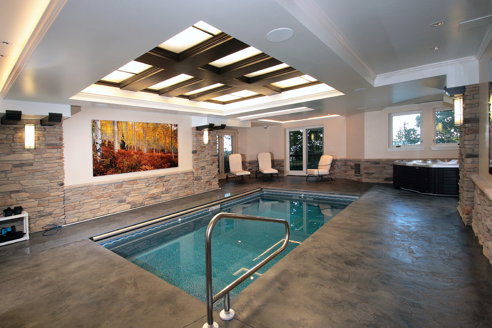 swimming pool in basement