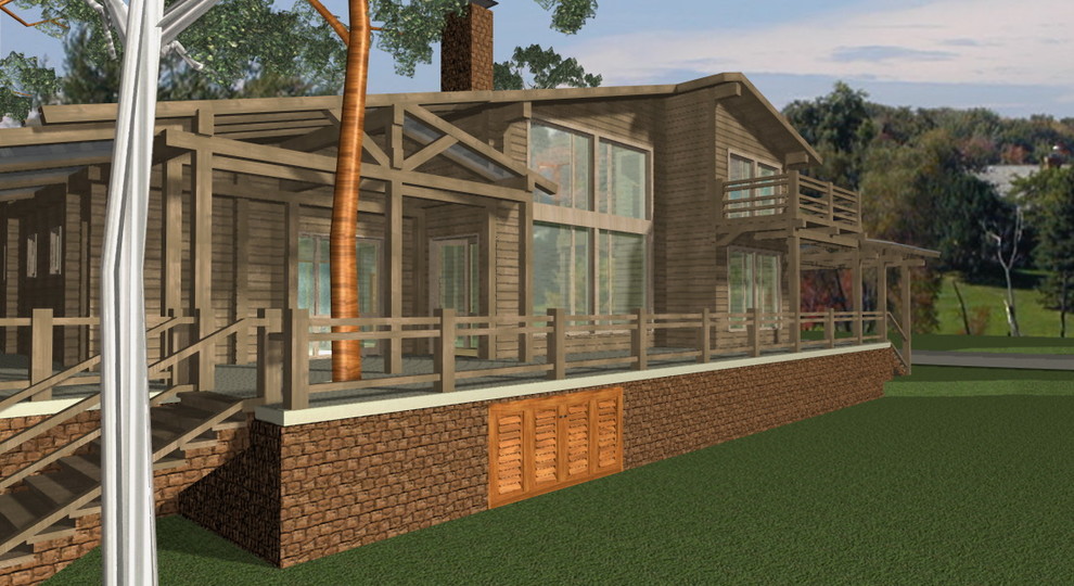 Дом на берегу водохранилища