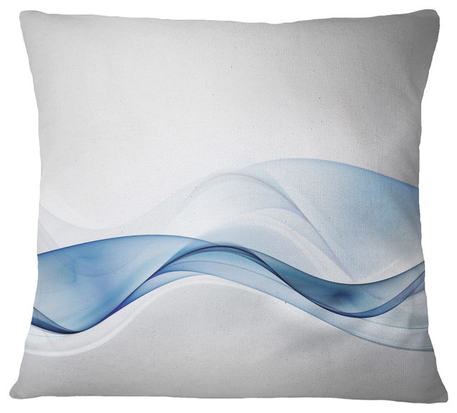 3D Wave of Water Splash Abstract Throw Pillow, 16"x16"