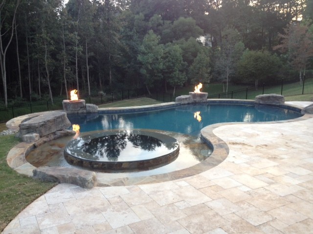 Inspiration for a rustic home design remodel in Charlotte