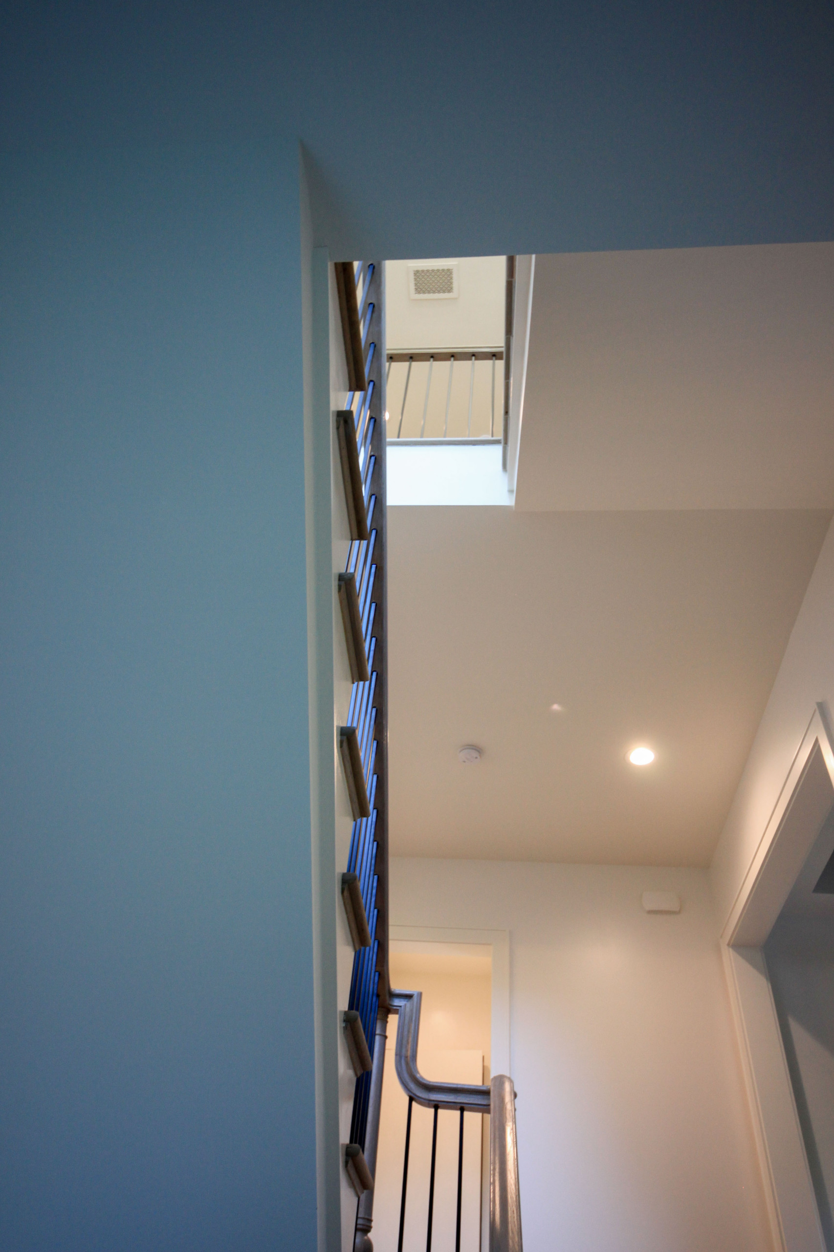 93_Captivating Light Wood Railing System with Black Spindles, Arlington VA 22207