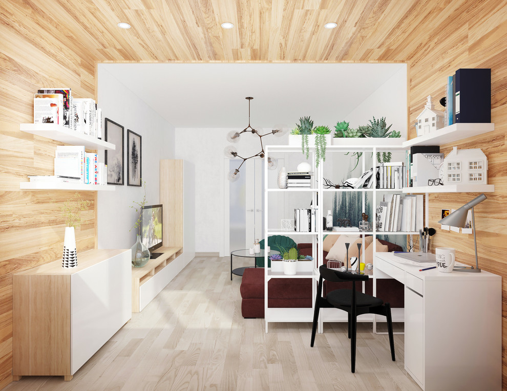 Квартира для молодой девушки в скандинавском стиле