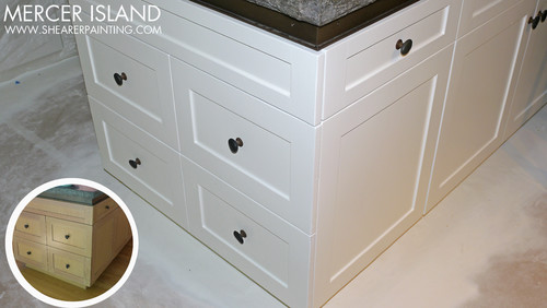 Interior Enamel Kitchen Cabinets painted kitchen cabinets wood to off white enamel