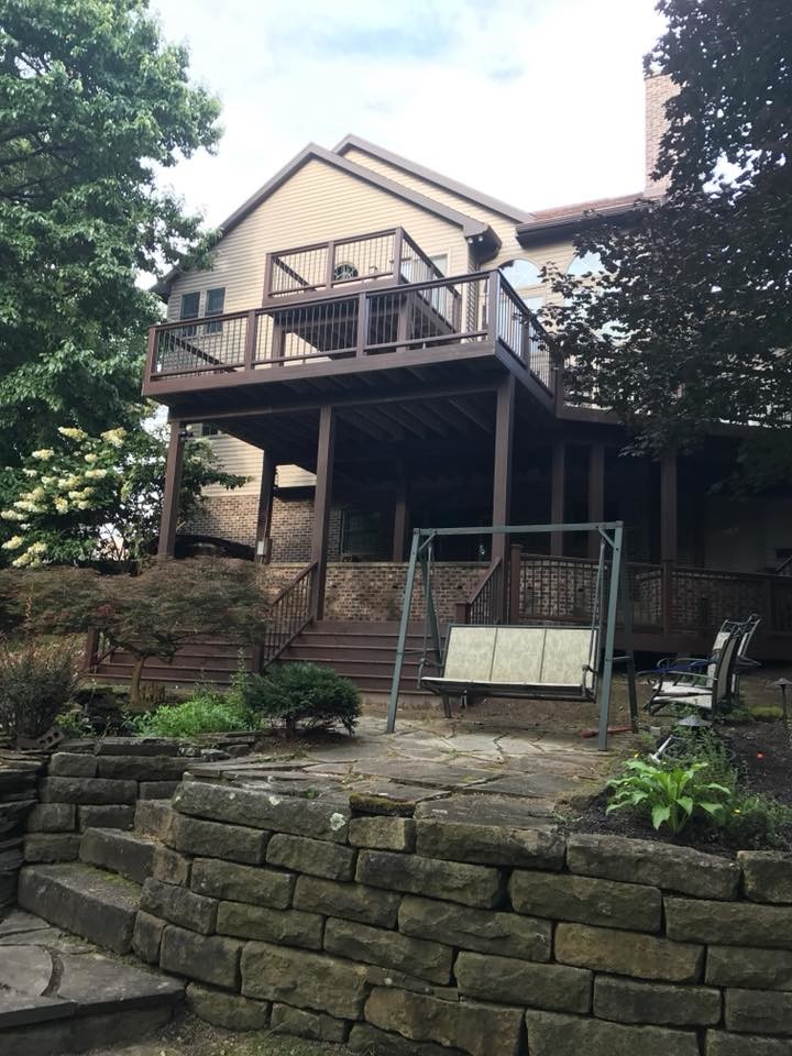 Three story deck project in Imperial View.