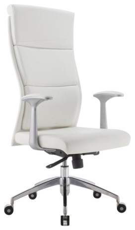 Modrest Ellison Modern White High Back Office Chair Contemporary Modrest Ellison Modern White High Back Office Chair