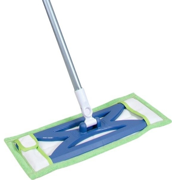 Quickie 076M Microfiber Hardwood Floor Mop With 360" Swivel Head, 48