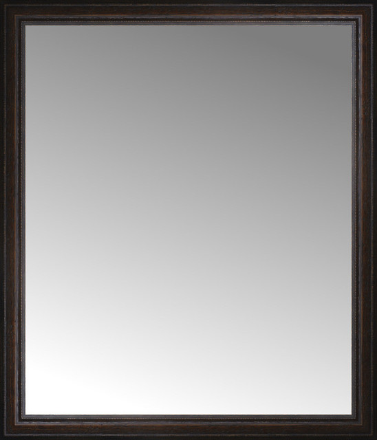 36 X42 Custom Framed Mirror Traditional Wall Mirrors By 36 X42 Custom Framed Mirror Distressed Brown