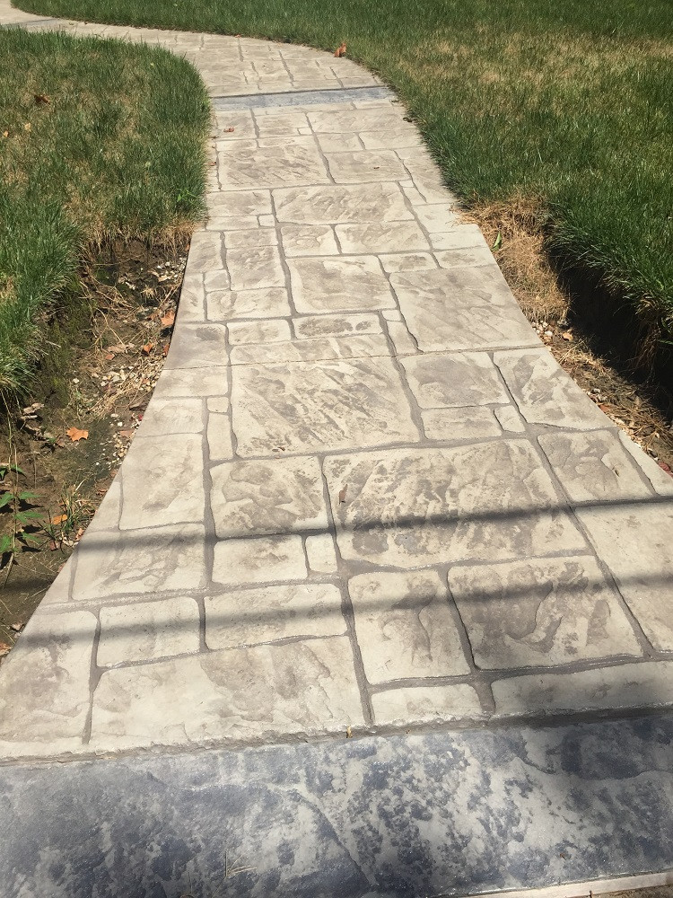 Webster Groves Stamped Concrete Walkway 2
