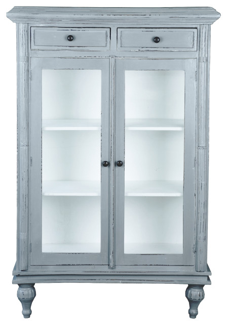 Sunset Trading Cottage Cabinet, Distressed China Cabinet