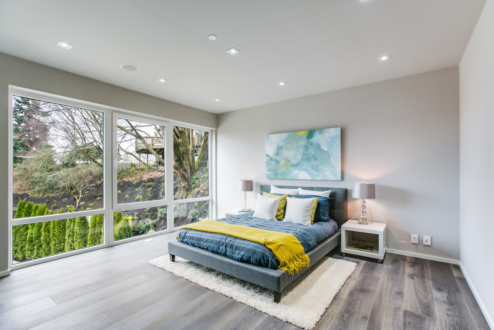 Modern bedroom in Seattle.