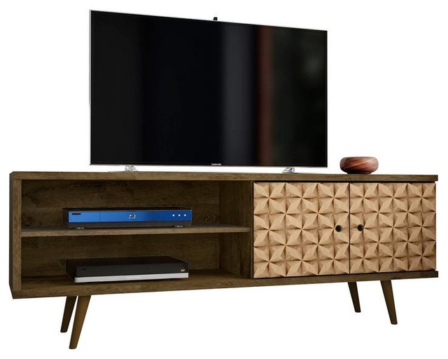 Mid Century Modern Tv Stand Cabinet Rustic Brown Midcentury Mid Century Modern Tv Stand Cabinet Rustic Brown Midcentury Entertainment Centers And Stands By Modhaus Living