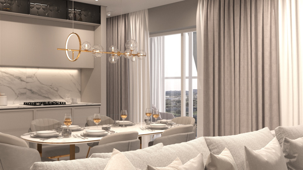 Дизайн 3х комнатной квартиры, ул. Шевченко