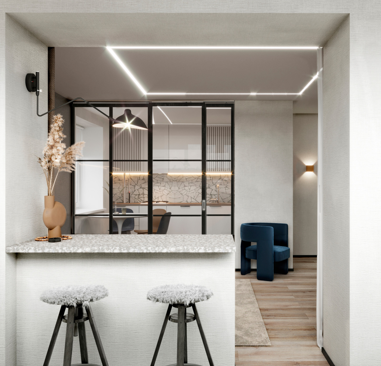 Интерьеры 3х-комнатной квартиры