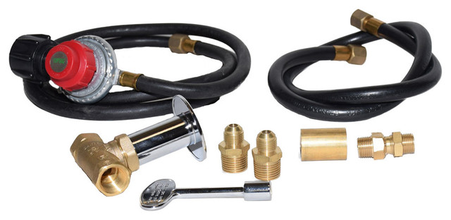Adjustable Regulator Firepit Connection Kit Traditional Fire