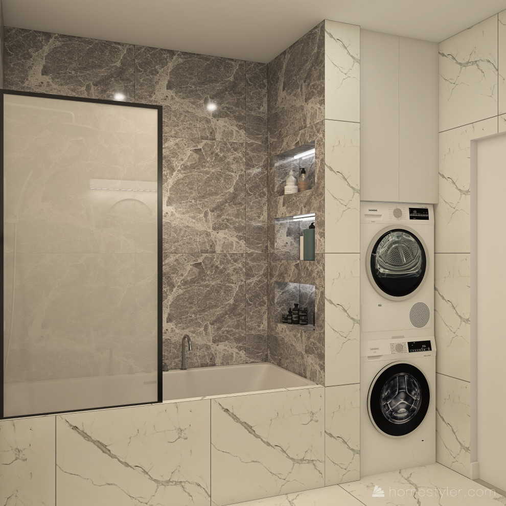 Проект двухкомнатной квартиры в современном стиле