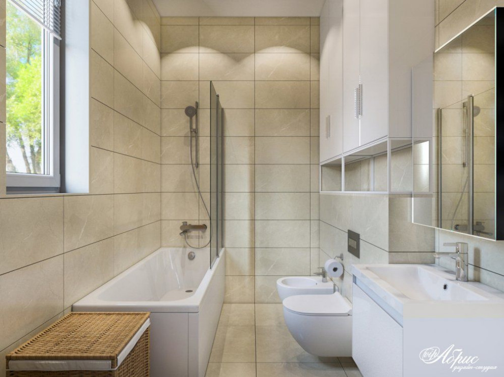 Дизайн интерьера двухэтажного дома (г.Дубна)