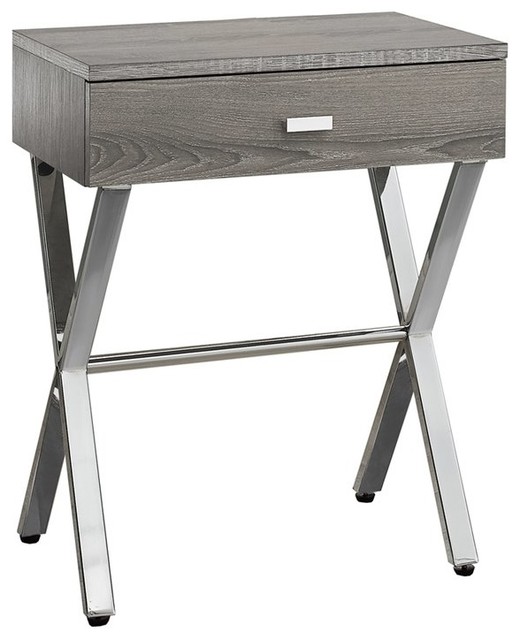 Accent Nightstand, Cappuccino Finish Contemporary Nightstands And
