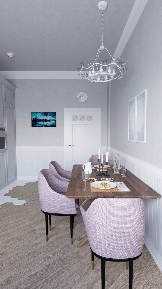 Дизайн интерьера и визуализация кухни 17 кв.м