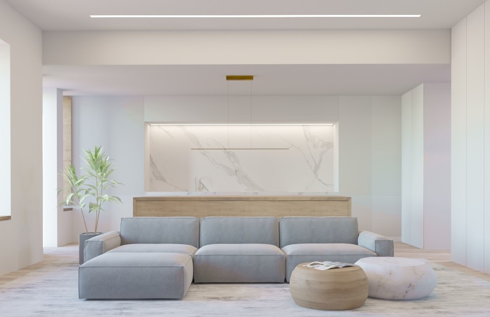 Проект квартиры в стиле минимализм в Малом Кисловском переулке