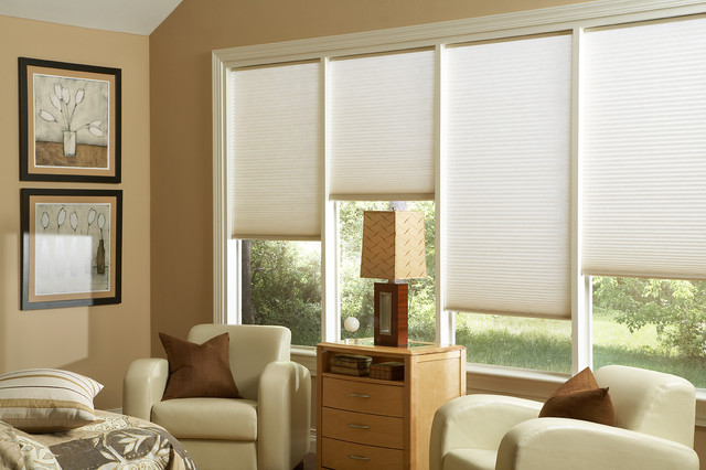 Blinds.com Super Insulating Triple Cell Shade - Traditional - Living ...