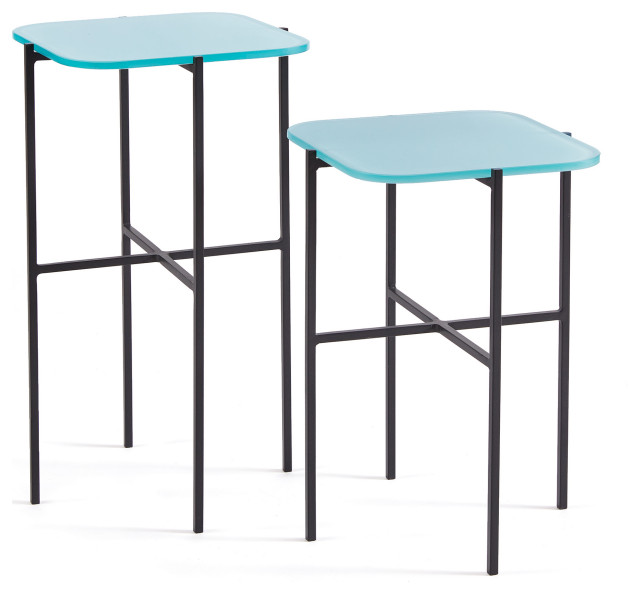 Kenzie Square Tables, Set of 2 Contemporary Side Tables And End Tables by Napa Home