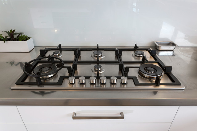 Large 6 Burner Bosch Gas Hob Modern Kitchen Auckland By