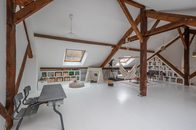 loft Wabi-sabi Pantin landhausstil-wohnzimmer