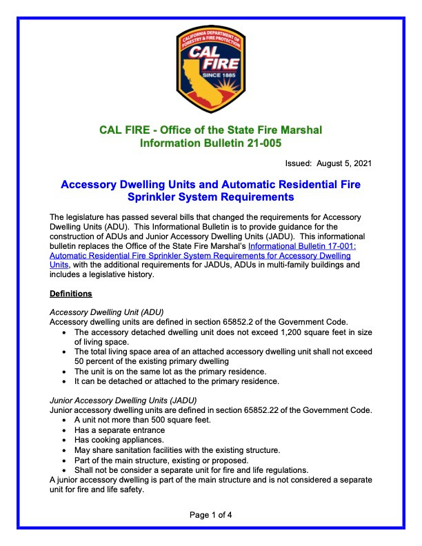 cal fire adu