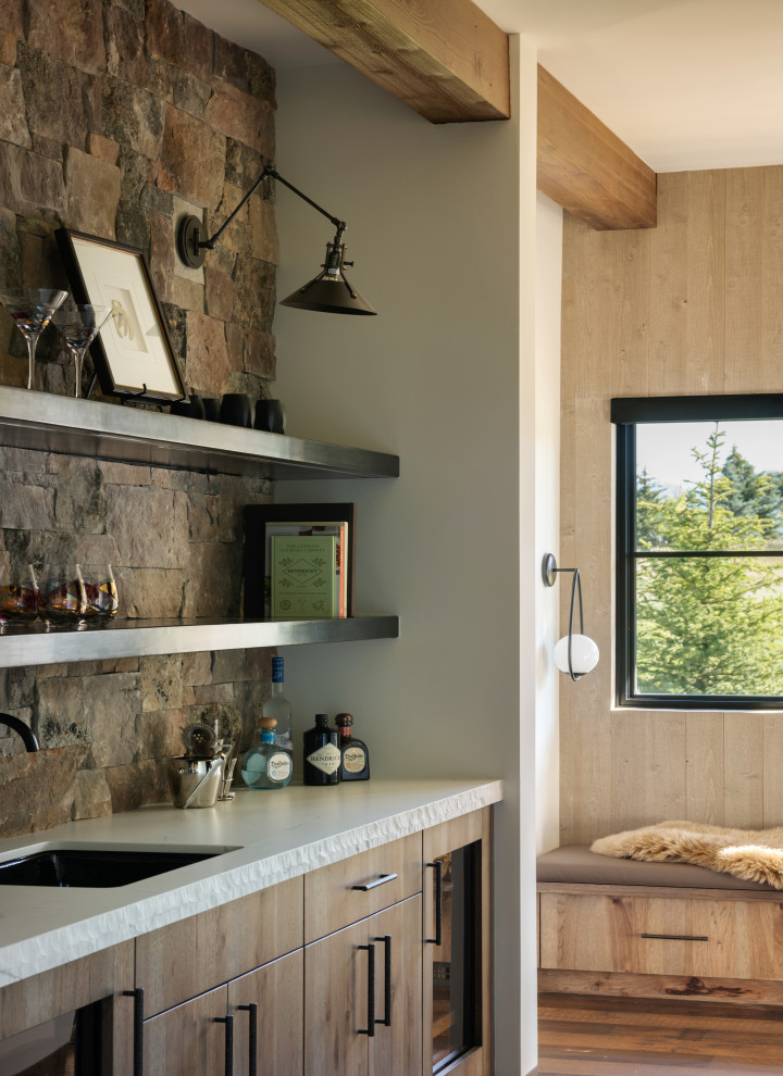 Black Bull Residence - Rustic - Home Bar - Other - by 45 Architecture ...
