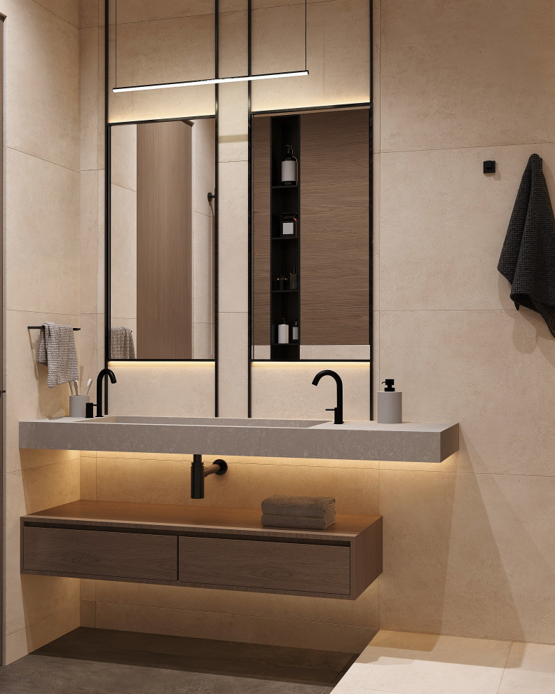 Евродвушка в жк Ilove 78м2 минимализм с элементами ваби-саби