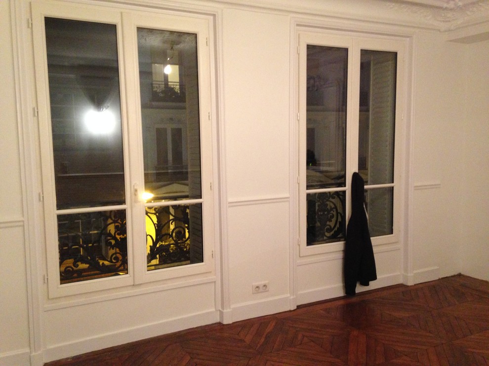 respect de l'ancien en reno parquet, fenetre, peinture, verrière, carrelage