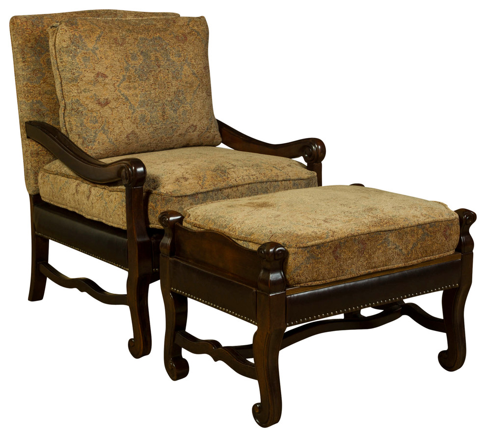Clearwater American Furniture's Sienna Accent Chair and Ottoman