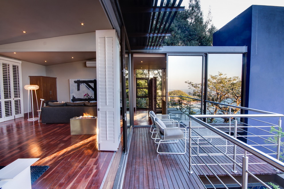 This is an example of a contemporary deck.