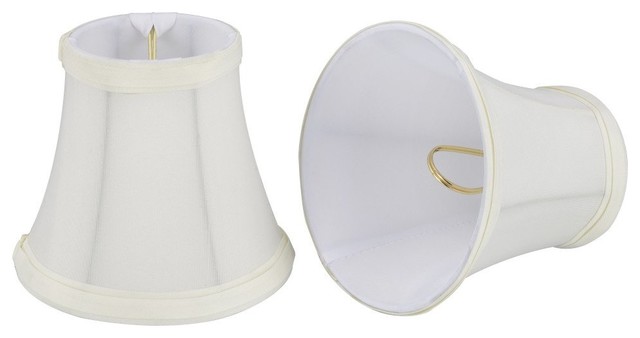 30035 X Small Bell Chandelier Clip On, Small White Chandelier Lamp Shades