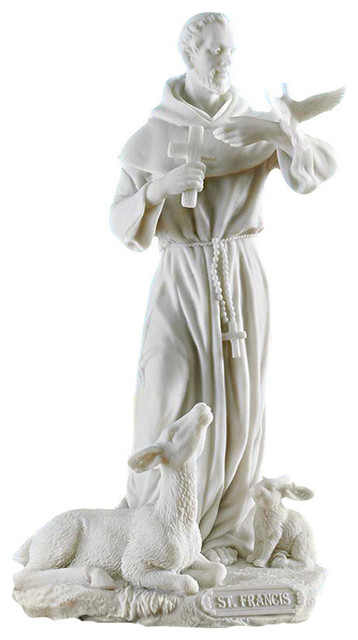 resin st francis statue