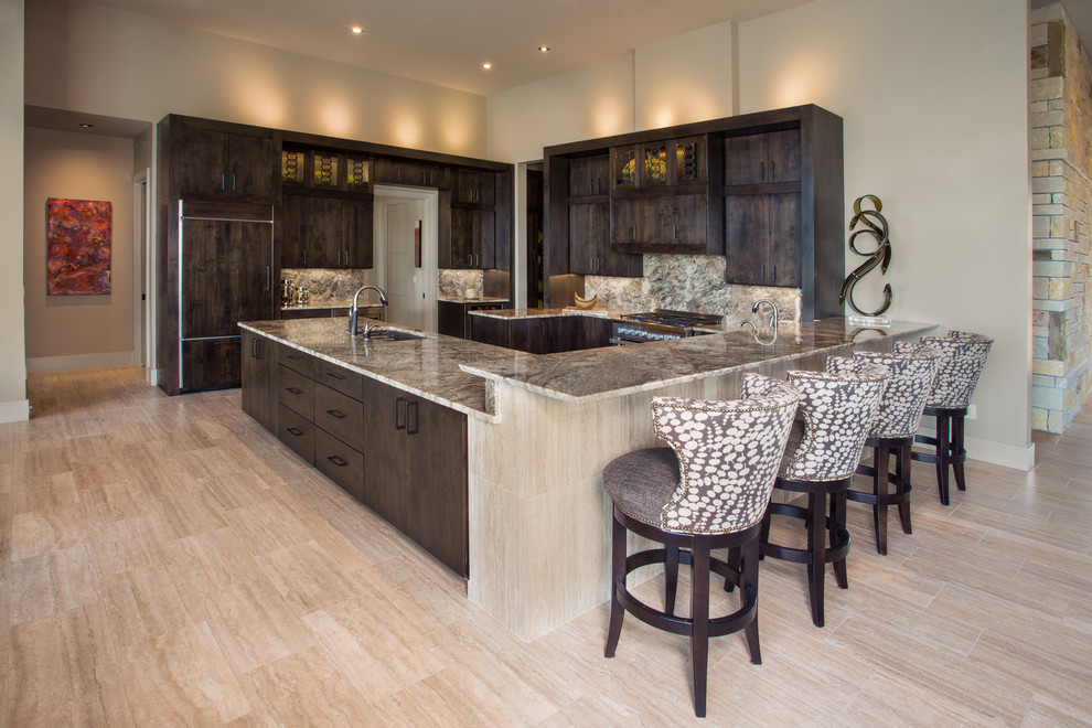 Kitchen - rustic kitchen idea in Austin