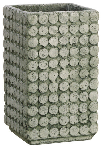 PLANT POTS BLACK SQUARE 6.5L SET OF FOR 4