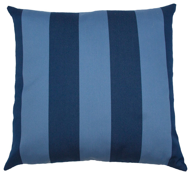 Bahamas Stripe Blue 24x24 Pillow
