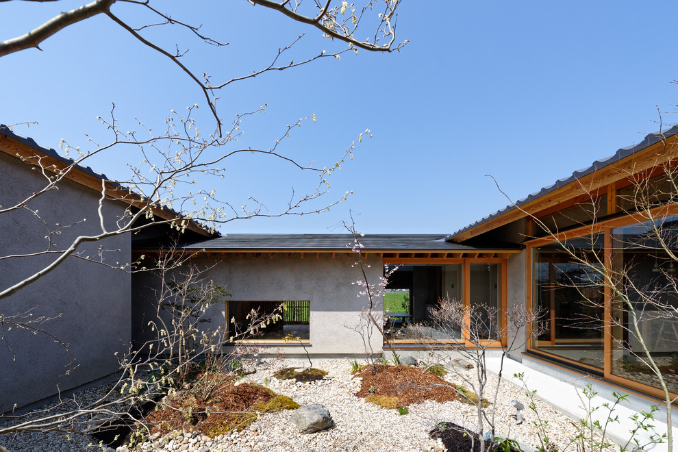 中庭のある平屋 Japanese Landscape Kyoto By 建築花壇