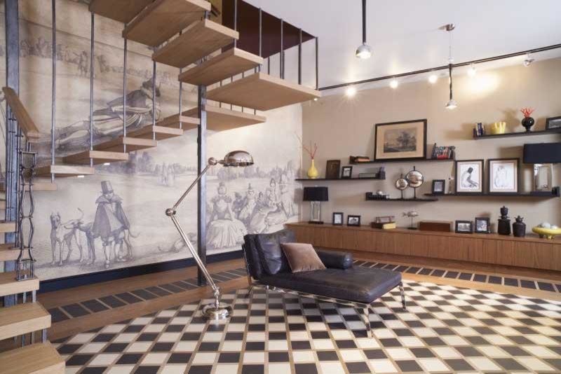 Двухуровневая квартира для многодетной семьи